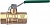 Кран шаровой Eco Valve, латунный TEA®-технология, усиленного типа, полнопроходной, резьба внутренняя-внутренняя по ISO 7/1, рычаг из стали, УХЛ3, Dn25 (Rp1"), ECO-GREEN, 401G