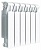 Радиатор биметаллический монолитный MONOLIT Ventil L 350 с нижним подключением 6 секций RIFAR