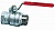 Кран шаровой RED5MF 3/4" серии RED5 полнопроходной PN40 BН плоский рычаг Cimberio