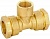Тройник латунный 20xR1/2"x20 штуцерный VALVOPAT 3020 Bugatti