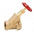 Клапан запорный 74DP 3/4" c тройником для трубки PN16 BB Cimberio