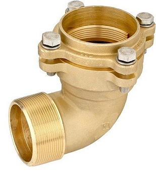 Угольник латунный R3"x90 штуцерный VALVOPAT 3035FLG Bugatti