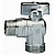 Кран шаровой угловой 39 1/2"х3/4" для стиральных машин PN16 НН бабочка Cimberio