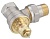 Клапан для однотрубной системы RTR-G, Dn25, Kvs=5,50, Kv=2,41 , угловой, никелированный (013G7027) Danfoss
