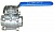 Кран шаровой муфтовый 3-PC из нержавеющей стали F04/F05 Тип BV11-025, DN25, PN40, стандартные патрубки Abra