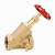 Клапан запорный с наклонным штоком 74CRNL 1"с сливным краном PN20 ВВ Cimberio