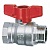 Кран шаровой RED6/1MF 1" серии RED5 полнопроходной PN40 BН бабочка Cimberio
